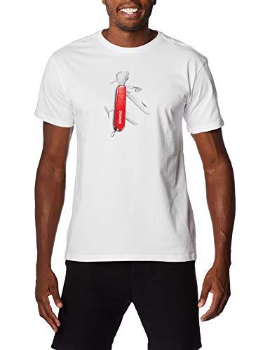 Camiseta Estampada Pica Pau Canivete, Reserva, Branco, GG