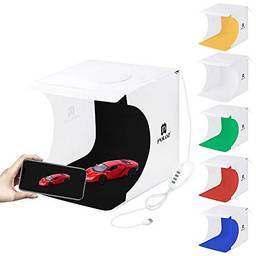 Docooler Mini Folding Lightbox Fotografia Estúdio De Fotografia Leds Luz Do Painel Soft Box Foto Kit De Fundo