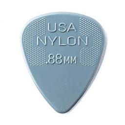 Palhetas de guitarra padrão de nylon Dunlop 0,88 mm, pacote com 12