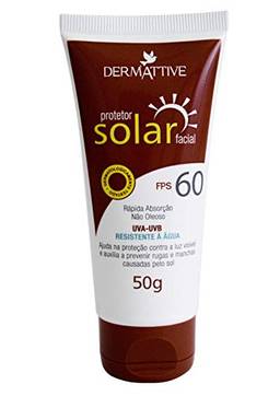 Dermattive Protetor Solar Facial FPS 60, Dermattive BR, Vinho