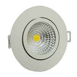 Spot LED Redondo Foxlux – Luz Branca (6500K) – 5W – Bivolt (100V-240V) – Ideal para decoração