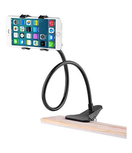 Suporte para Smartphone e Tablet Vivitar com rotação 360° e haste flexível para fixação em mesa – Preto