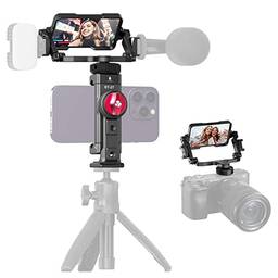 ULANZI Kit De Selfie Para Smartphone, Suporte Fone Com Sapato Frio E Flip Acessórios De Vlog De Câmera Transmissão De Vídeo Ao Vivo Aplicável Para Iphone 14 13 12 X PRO Max Rig Sony Canon Dslr
