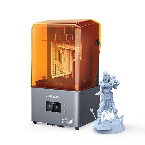 Impressora 3D de resina Creality HALOT-MAGE PRO, impressão de alta velocidade de 170 mm/h, impressora 3D de resina com tela LCD de 10,3" de alta precisão 8K e luz integral de alta precisão