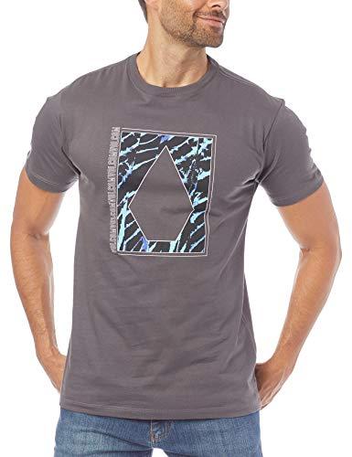 Camiseta Básica Cam Silk Mc Insizer, Volcom, Grafite, G, Masculino
