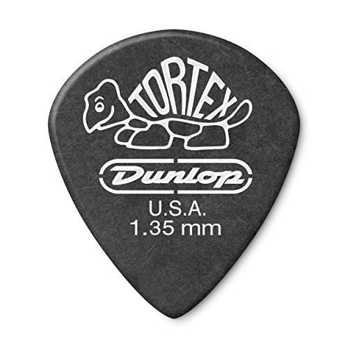 Dunlop 482P1.35 Tortex® Pitch Black Jazz III, 1,35 mm, pacote com 12