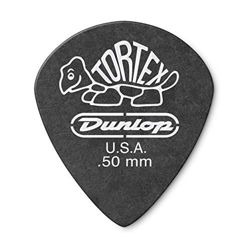 Dunlop 482P.50 Tortex® Pitch Black Jazz III, .50 mm, pacote com 12/jogador