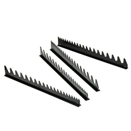 Ernst Manufacturing 6015M-Conjunto de trilho de chave preta com suporte magnético, 40 ferramentas, preto