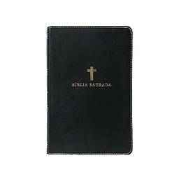 Bíblia Sagrada ACF, Couro Soft, Preta, Letra Grande, Leitura Perfeita