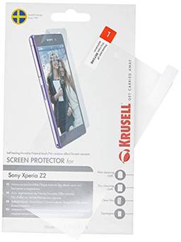 Película Protetora Sony Z2, Krusell, Película Protetora de Tela para Celular, Transparente