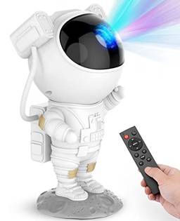 Star Projector Galaxy Night Light - Lâmpada LED Astronauta Nebulosa Estrelada com Temporizador e Controle Remoto, Presente para Crianças Adultos para Quarto, Natal, Aniversários, Dia dos Namorados etc