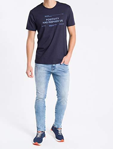 Camiseta Positive, Calvin Klein, Masculino, Azul, P