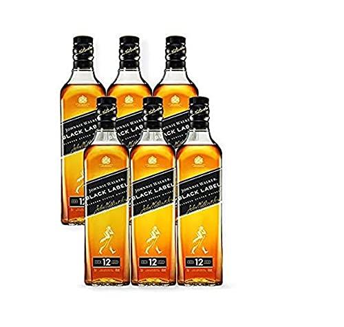 Combo Whisky Johnnie Walker Black Label 750ml - 6 Unidades