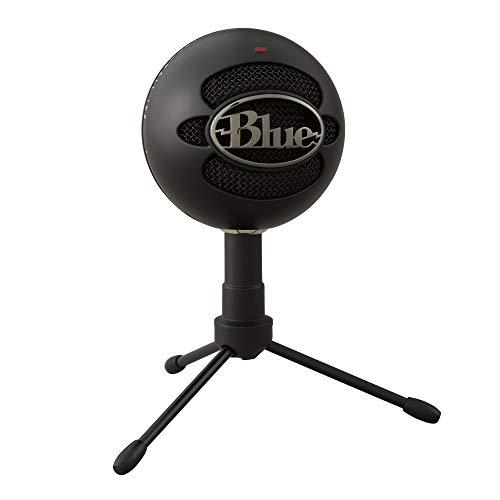 Microfone Condensador USB Blue Snowball iCE com Captação Cardióide, Ajustável, Plug and Play para Gravação e Streaming em PC e Mac - Preto