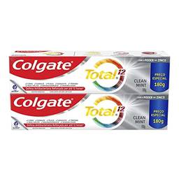 Creme Dental Colgate Total 12 Clean Mint 2 unidades de 180g Leve Mais Pague Menos