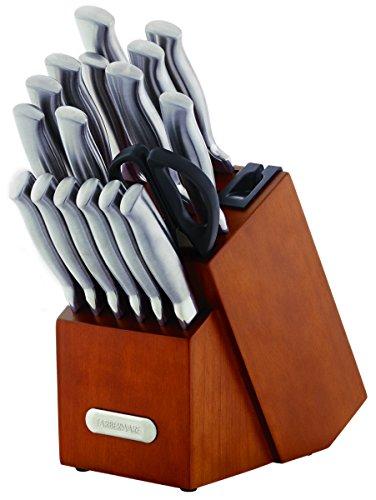Farberware Conjunto de facas de cozinha forjadas de alto carbono de aço inoxidável de 18 peças