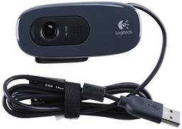 Webcam - USB 2.0 - Logitech C270 HD - Cinza/Preta - 960-000947 / 960-000964 / 960-000694