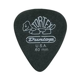 Dunlop 488R.60 Tortex® Pitch Black, 0,60 mm, 72/saco