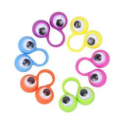 SUPVOX 50 peças anel de dedo para os olhos de brinquedo, conjunto de fantoches grandes para festas com cores aleatórias