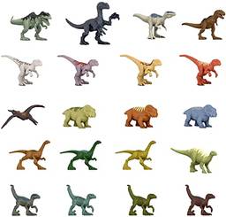 Jurassic World Multipack 20 Mini Dinossauros, Multicolorido