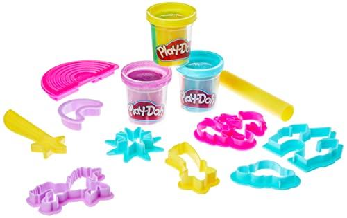 Massa de Modelar Play-Doh Mundo Mágico dos Unicórnios, 3 Potes de Massinha - F3616 - Hasbro, Rosa, amarelo, roxo e azul