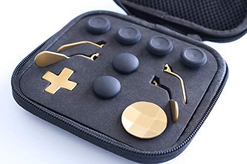 Snakebyte Elite Kit, Xbox One Elite Controller (Version 1) Accessories, Xbox Gaming Accessories, XBOX One Elite Controller Accessory Kit, 6 different Metal Analog Sticks, 4 Paddles and 2 D-Pads, Xbox One, Gold