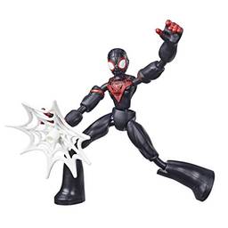 Marvel Spider-Man Figura Flexível de 15 cm, Homem-Aranha Bend and Flex - Miles Morales - E7687 - Hasbro