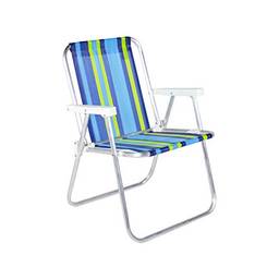 Cadeira de Praia Alta em Alumínio Bel Fix, Cores sortidas, 1 unidade