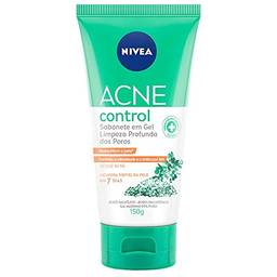 NIVEA Sabonete Facial em Gel Acne Control 150g - Controla a oleosidade, ajuda a desobstruir os poros, remove células mortas, reduzir a vermelhidão da acne e promove sensação de pele hidratada