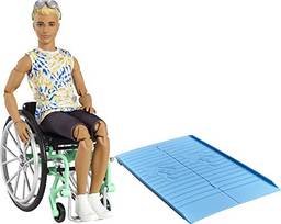 Boneco Ken Fashionistas # Cadeirante 167 Loiro Articulado - To Move