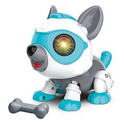 Houshome Brinquedo de cão robô para crianças DIY Toy Brinquedo interativo inteligente brinquedos infantis educativos adequados para meninos e meninas presente