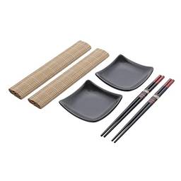 Conjunto 6 Peças para Sushi de Bambu e Cerâmica Sendai - Lyor
