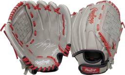 Rawlings Série Sure Catch Glove | Luvas de beisebol T-Ball e juvenil | Mão direita | 28 cm | Modelo Mike Trout