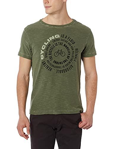 Camiseta Rough Cycling, Osklen, Masculino, Verde Amazonia, G