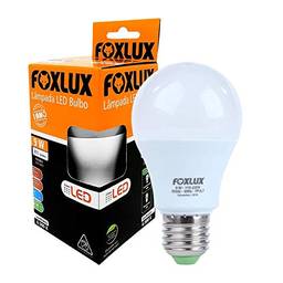 Lâmpada LED Bulbo Foxlux – Luz Branca (6500K) – 9W - Bivolt – Base E-27
