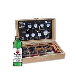 Kit Gin 08 Especiarias Completo Versão Rose Gold + Gin Tanqueray Tonic 275 Ml