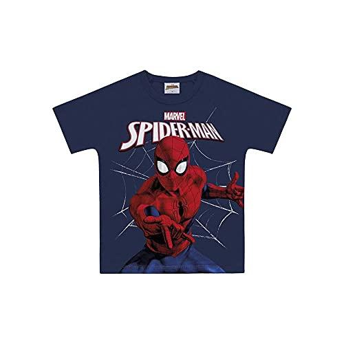Camiseta em Meia Malha - Spider-Man Azul 4