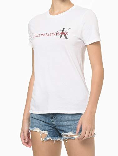 Blusa Logo, Calvin Klein, Feminino, Branco, M