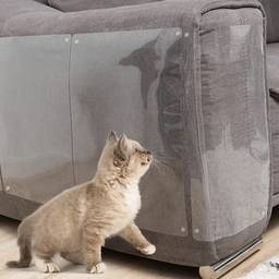 Protetor de móveis para gatos – Protetor de sofá para gatos, proteção de móveis contra arranhões de gatos, protetor de sofá de gatos, deterrente de arranhões para gatos inclui luva de cuidados (5 peças – 43 cm x 30 cm)