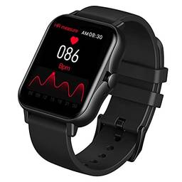 Relógio Smartwatch Inteligente XFTOPSE para Masculino e Feminino com Chamada Bluetooth, IP67 À Prova Dágua, Monitor de Oxigênio, Freqüência Cardíaca, Pressão Sanguínea, 15 Modos Esportivos(Preto)