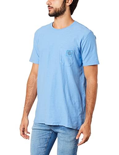 T-Shirt Bolso Com Patch, Guess, Masculino, Azul, M