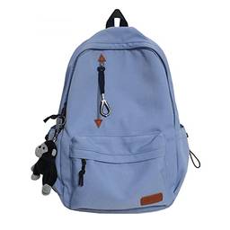 NUTOT Bolsa escolar ao ar livre bolsa jovem bolsa masculina mochila laptop mochila feminina esportes ao ar livre (azul)