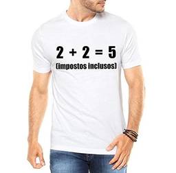 Camiseta Masculina Frases Engraçadas Impostos Nerd Geek - Personalizadas/Customizadas/Estampadas/Camisa Blusas Baratas Modelos Legais Loja Online (branco, m)