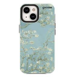 Capa Capinha Gocase Anti Impacto Pro Dupla P&B para iPhone 13 - Van Gogh Amendoira em flor