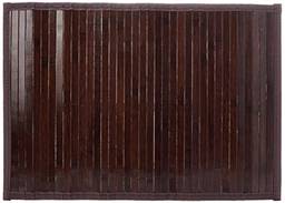 iDesign Formbu Tapete de bambu antiderrapante, resistente à água tapete de corredor para banheiro, cozinha, entrada, corredor, escritório, mudroom, vaidade, 43 cm x 61 cm, marrom mocha