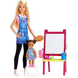 Barbie Profissões Conjunto Professora de Arte Loira
