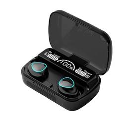 SZAMBIT Fones de Ouvido Sem Fio,Fones de Ouvido Sem Fio Bluetooth 5.1,Fones de Ouvido Bluetooth com Display LED,Fones de Ouvido Esportivos à Prova D'água IPX7 para Telefone Inteligente,Laptop,Preto