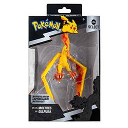 Figura Moltres Articuladas, Pokemon - Sunny Brinquedos, 3298, Multicor