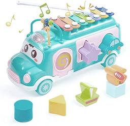 Xilofone brinquedo musical ônibus baby - Mega Compras