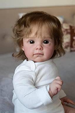 iCradle Reborn Baby Dolls Silicone Simulação Reborn Criança Menina Realística Tamanho Recém-Nascido Bebê Real 61 cm